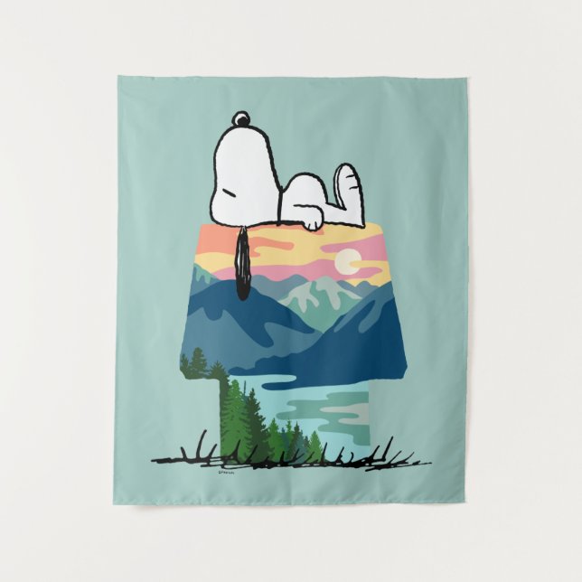 Tenture cacahuètes | Snoopy Dog House Go Wild (Devant)