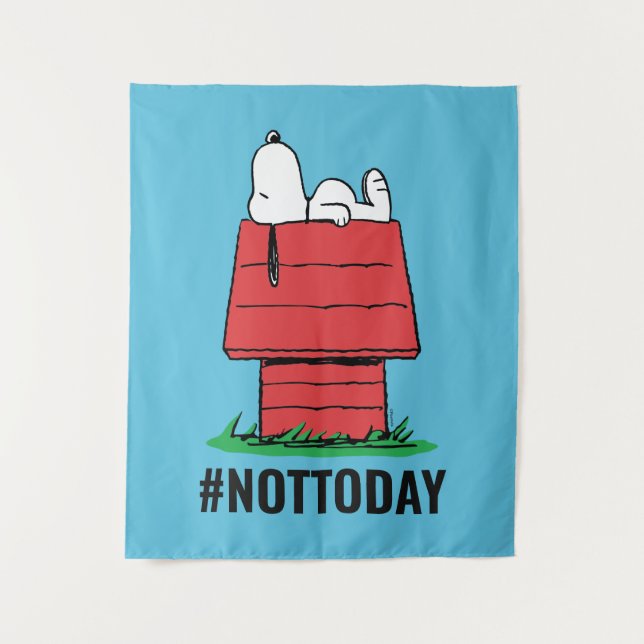 Tenture cacahuètes | Snoopy Napping (Devant)