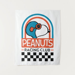 Tenture cacahuètes   Snoopy Racing Club