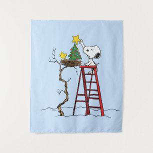 Tenture cacahuètes Snoopy & Woodstock Arbre de Noël