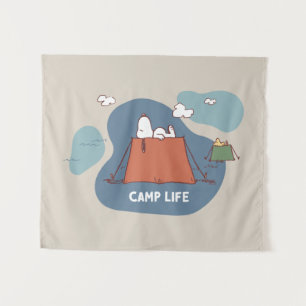 Tenture cacahuètes Snoopy & Woodstock Camp Life