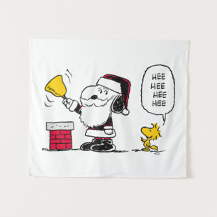 Tenture cacahuètes Snoopy & Woodstock Père Noël Bell Rin
