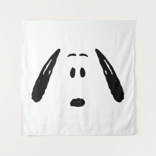 Tenture cacahuètes   Visage Snoopy