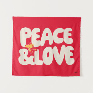 Tenture cacahuètes   Woodstock Peace & Love
