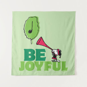 Tenture cacahuètes   Woodstock Soyez Joyeux