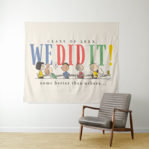 Tenture Cachou Nous l'avons fait Diplômé Citation drôle Sn