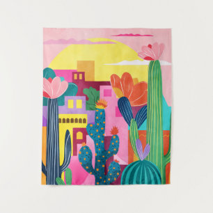 Tenture Cactus Town