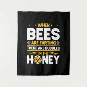 Tenture Cadeau apiculteur   Quand les abeilles sont en tra