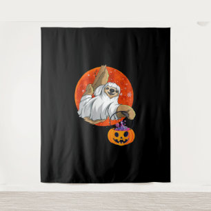 Tenture Cadeau araignée   Boo Halloween avec citrouille