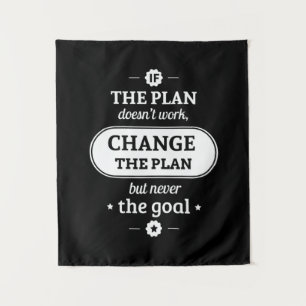 Tenture Cadeau d'anniversaire Changez le plan mais jamais