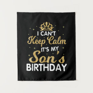 Tenture Cadeau d'anniversaire pour mon fils Je ne peux pas