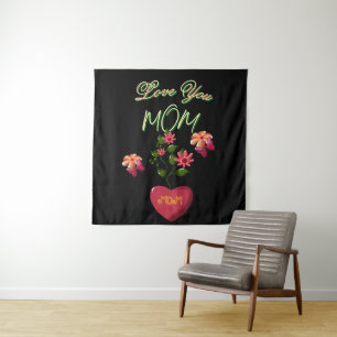 Tenture Cadeau floral personnalisé et sur mesure pour la f