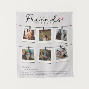 Tenture Cadeau photo personnalisé pour meilleures amies