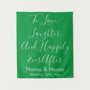 Tenture Cadre de Mariage vert personnalisé pour l'idée de