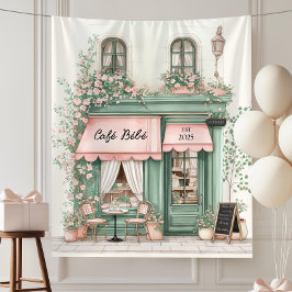 Tenture Café Bébé Paris Chic Décor de fête pour Baby Showe