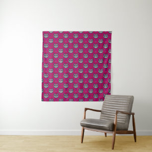 Tenture Calavera Cat Art Motif