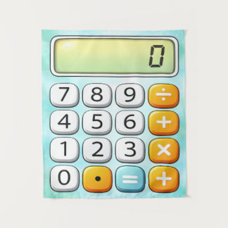 Tenture Calculateur de jour numérique Conception mathémati