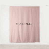 Calligraphie de mariage Élégante Rose Or Nom Plain