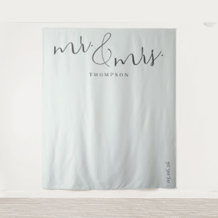 Tenture Calligraphie grise élégante