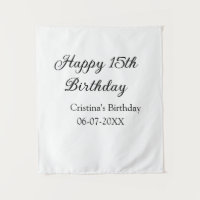 calligraphie simple minimale joyeux 15e anniversai