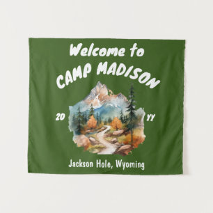 Tenture Camp Bachelorette Party Mountain Camping Prop Sign