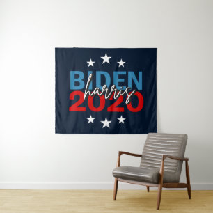 Tenture Campagne électorale Biden Harris 2020 Fond bleu