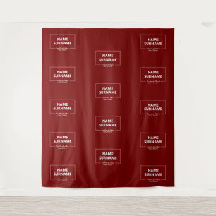 Tenture Campagne politique Red GOP Media Step and Repeat