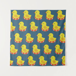 Tenture Canard en caoutchouc jaune, mignon, motif sans sou