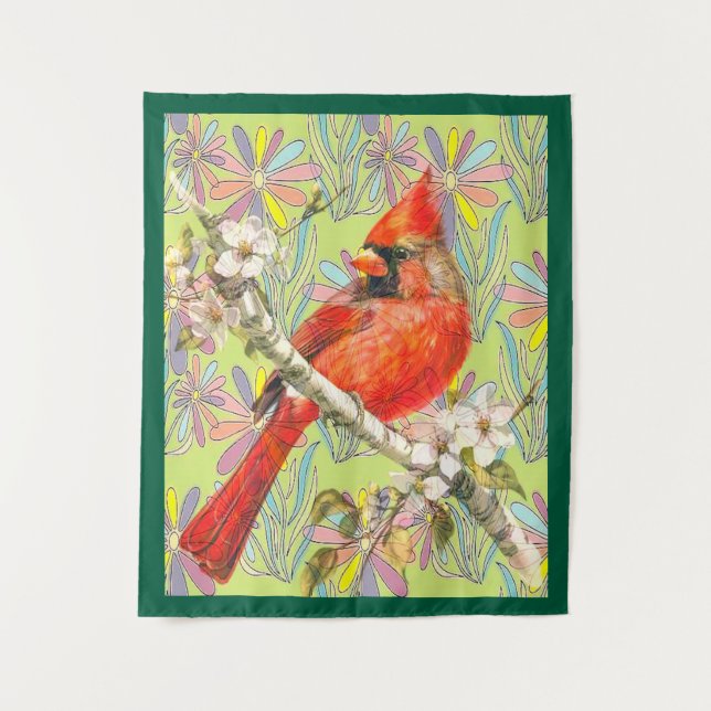 Tenture cardinal rouge (Devant)