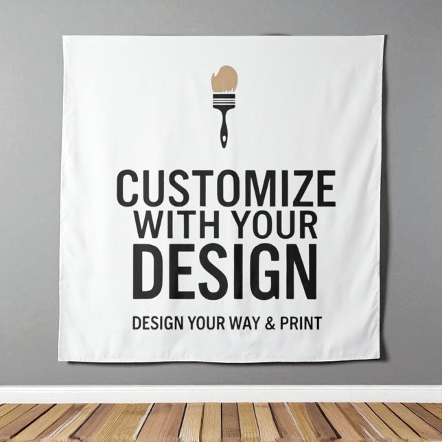 Tenture Carré personnalisé vierge de 144x144 cm (Créateur téléchargé)