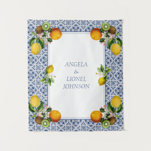 Tenture Carreaux de citron de la côte d'Amalfi Italie Noms