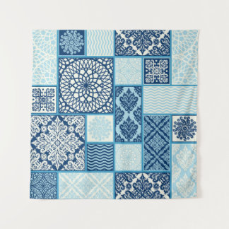 Tenture Carreaux de patchwork, arrière - plan transparent.