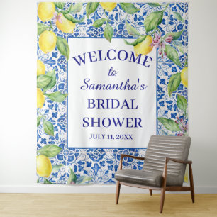 Tenture Carreaux portugais Fête de mariage méditerranéenne
