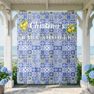 Tenture Carrelage de mosaïque méditerranéenne en toile de