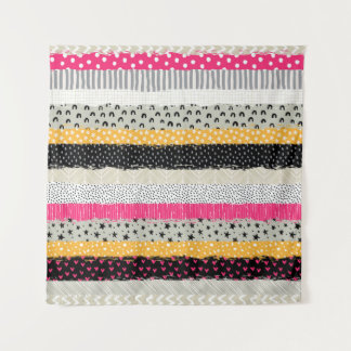 Tenture Carrelage en Patchwork : Conception Versatile Sans