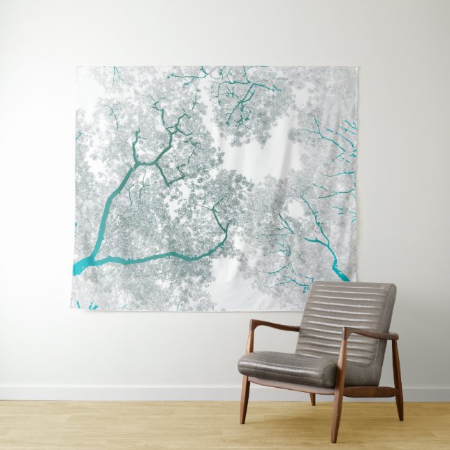 Tenture Carte des arbres 3 (En situation (horizontale))