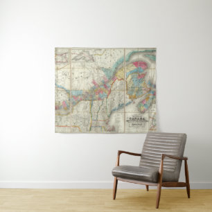 Tenture Carte des provinces du Canada