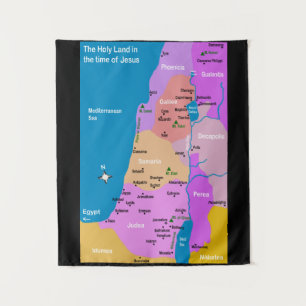 Tenture Carte d'Israël Premier siècle