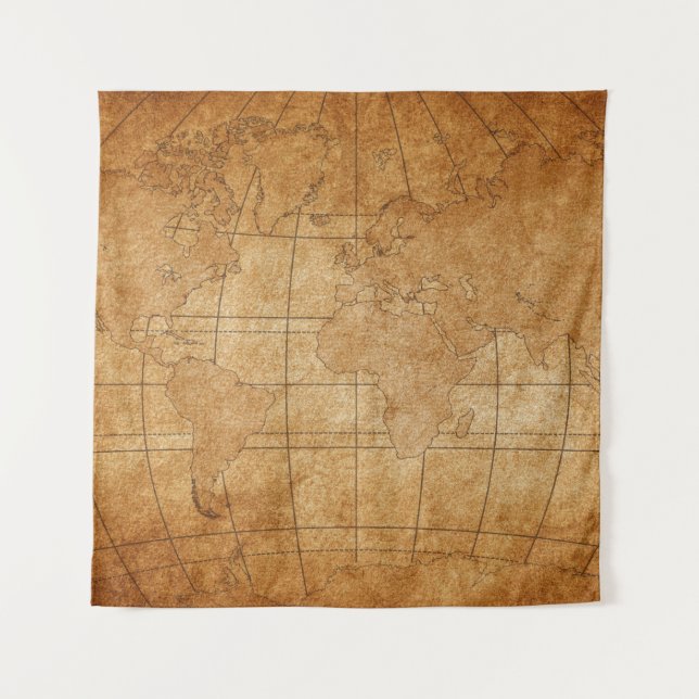 Tenture carte du monde (Devant)