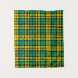 Tenture Carte Tartan Campbell Blackwatch jaune vert