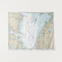 Tenture Cartes nautiques Wolf Trap to Smith Point