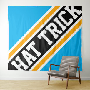 Tenture CASQUETTE TRICK Azure Blue Black Yellow Hockey Str