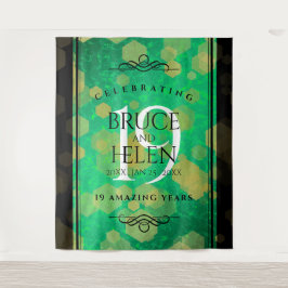 Tenture Célébration élégante du 19e anniversaire de mariag