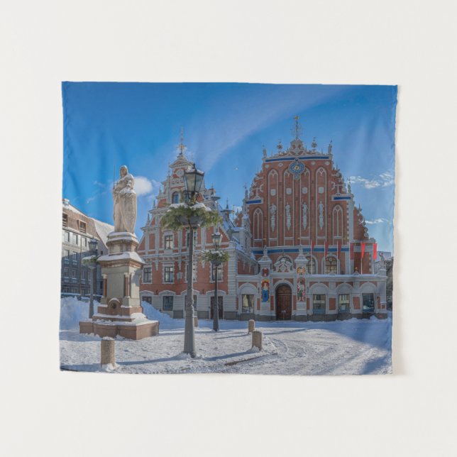 Tenture Centre-ville historique de Riga, Lettonie (Devant (Horizontal))