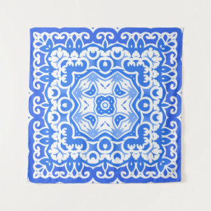 Tenture Céramique d'azulejo portugaise antique. Vintage co