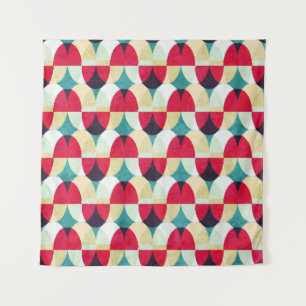 Tenture Cercle vintage, motif abstrait transparent.
