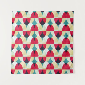 Tenture Cercle vintage, motif abstrait transparent.