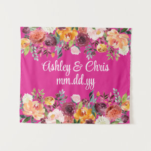 Tenture Cérémonie de mariage sur mesure Prop Photo florale