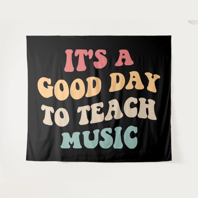 Tenture C'est un bon jour pour apprendre la musique II (Devant (Horizontal))