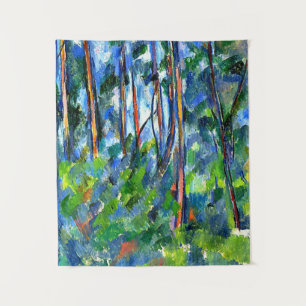 Tenture Cezanne - Dans les Bois, peinture célèbre